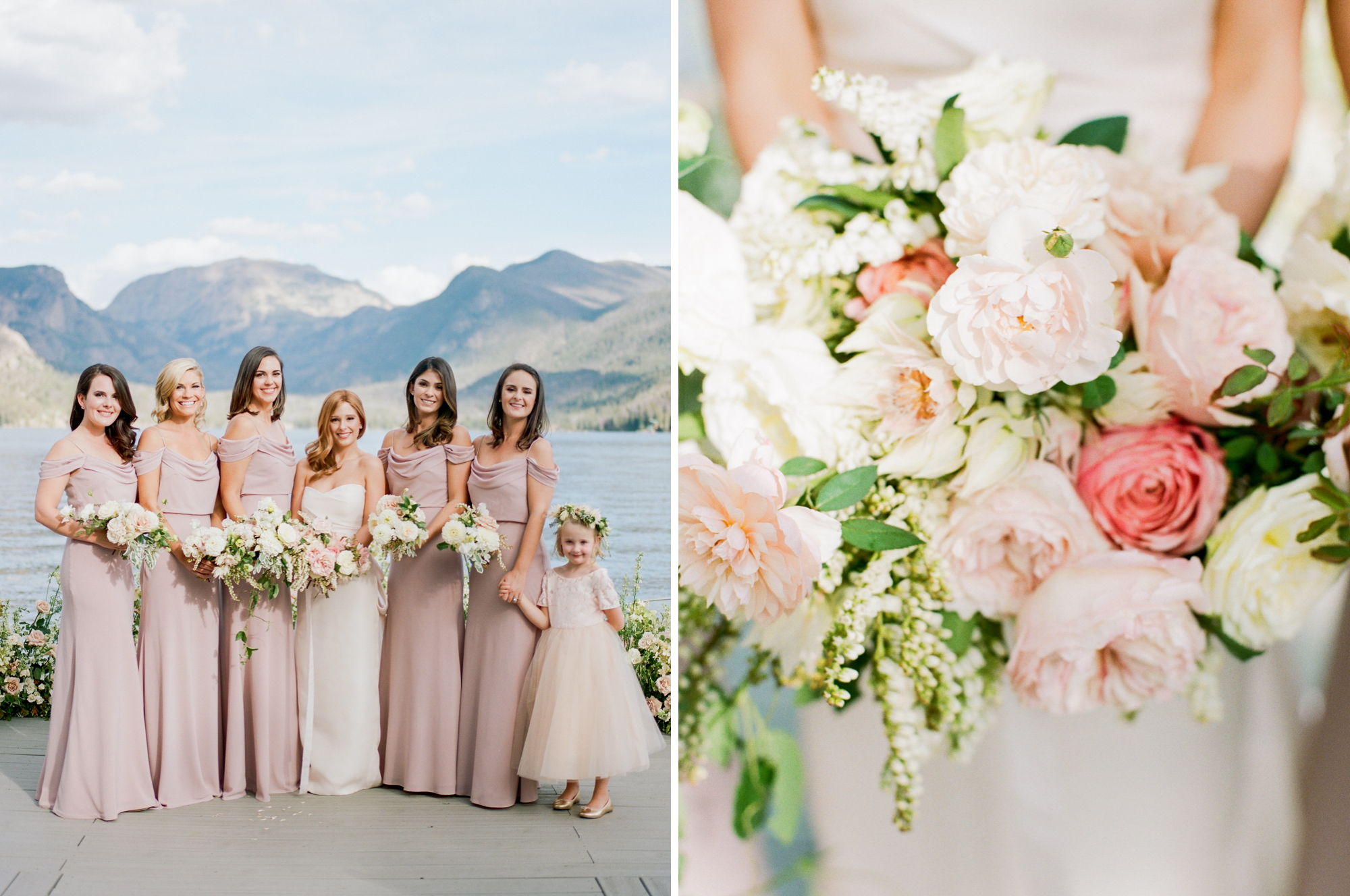 Grand Lake Wedding. Photo by Rachel Havel. Florals by Bows and Arrows