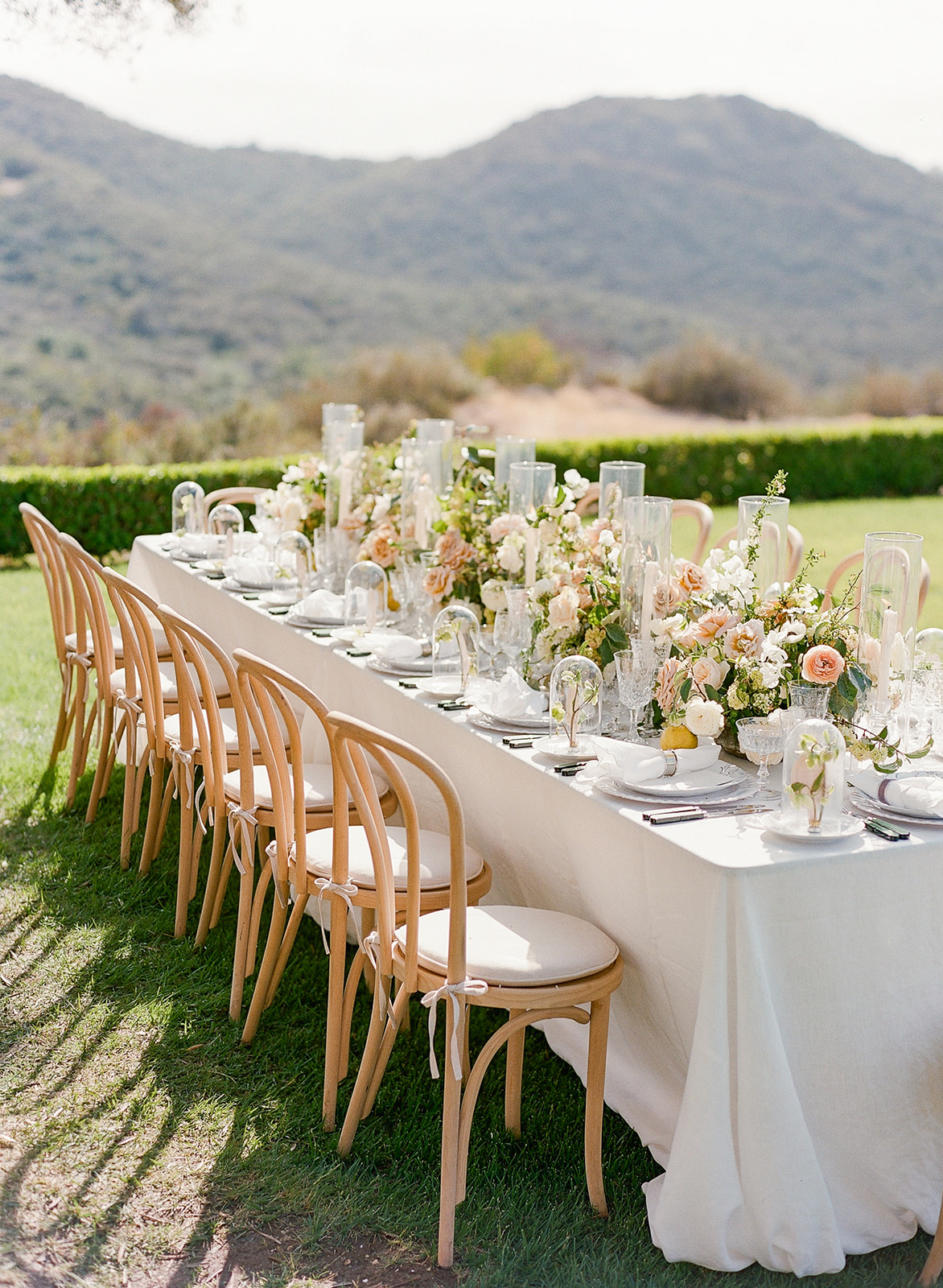 Southern California Wedding Table Setting